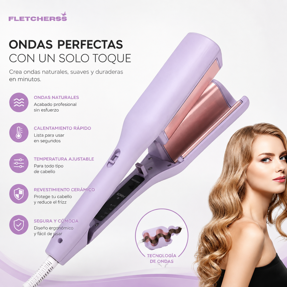 Ondulador de pelo Wavy Curler