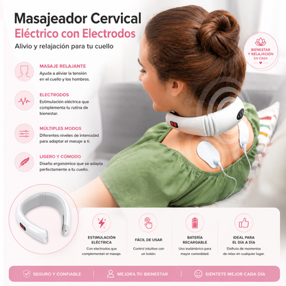 Masajeador Cervical Eléctrico con Electrodos™